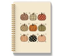 RYFBF Boho Fall Pumpkin Journal for Women, 5.5x8.3in | Preppy Autumn Aesthetic Notebook for Work Note Taking, Fall Pumpkin Gifts for Women Hardcover Notebook