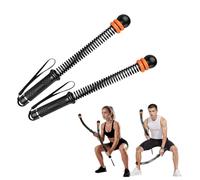 Ryfpdml 2Pcs Ropeless Battle Rope, Adjustable Resistance Ropeless Battle Ropes for Exercises Portable Quiet Cordless Training Rope Fitness Equipment for Home Gym Strength