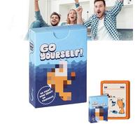 Ryfpdml Go Fish Card Game, 48 Cards Adult Goes Fish Yourselves Go Fish Game You've Always Wanted for 2-8 Players How About GoFish Yourself Friends Party Funny Hilarious Card Games gift (A)