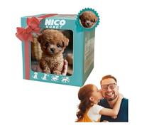 Ryfpdml Robot Dog, My Realistic Robot Puppy Interactive Robotic Puppy Toy with Walking Barking Dog Toys Electronic Pet Gift Indoor Outdoor Decor Indoor and Outdoor (A2)