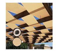 Rygcrud Awnings Sail, Roof Pergola Decoration Shade Cover - Strip Permeable Cloth Sunscreen UV Block with Grommets For Garden Yard, Easy to Install (Color : Beige, Size : 0.3x7m(11.8" x23'))