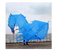 Rygcrud Lightweight Dragon Poi Led Dance Streamer with 3D Head, Outdoor Beginners Juggling Sets for Holidays, Flinging Performance, Backyard Fitness(Blue,6m/19.7ft)