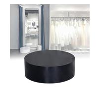 Rygcrud Round Mannequin Pedestal Display Stand, Boutiques Showcasing Riser - Cylinder Platform Base - 100kg Capacity, Events Decor(Black,40x40cm)
