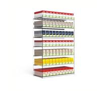 Rygcrud Store Cigarette Organize Holder, Cigarette Display Rack for Retail, Spring-loaded Cigarette Actuators, Counter/Wall Mounted Shelves, Assemble (Color : Clear, Size : 61.5x28.4x98cm)