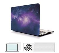 RYGOU Macbook Pro Case 13 inch,4 in 1 Matte Finish Galaxy Space Shell with Keyboard Cover Screen Protect for New Released Macbook Pro 13 inch with and w/OUT Touch Bar Model:A1706/A1708