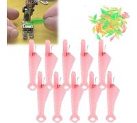 RYGRZJ Fish Mouth Sewing Machine Needle Threader,10PCS Fish Type Needle Threader,Automatic Sewing Needle Threader,2024 New Quick Sewing Machine Loop Easy Selfthread Needle Threaders Tool