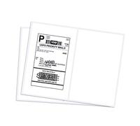 RyhamPaper Shipping Labels with Round Corner, 8.5 x 5.5 Inches Half Sheet Self Adhesive Shipping Address Labels for Laser and Inkjet Printer, 200 Labels