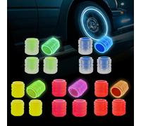 RYHHH 20 PCS Universal Tyre Valve Caps, ABS Material, Green, Yellow, Blue, Red, Pink, Cars, SUVs, Motorbike, Trucks, Bicycle