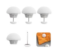 RYHHH 4 PCS Mushroom Duvet Clips, Duvet Clips To Keep Duvet In Place,Non-Slip Duvet Cover Clips,Duvet Snap Fasteners,To Keep Duvet In Place,For Blanket Bed Sheet, Bedding Accessories (White)
