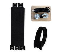 RYHHH 50 Pcs Black Adjustable Reusable Cable Straps,Cable Tie Reusable,Reusable Cable Ties, for Pc Computer Electronics Home Office Cable Organiser (Length:180 * 12mm,Binding Range: 2-41mm)