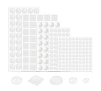 RYHHH Adhesive Bumper Pads,272 Pcs Transparent Silicone Pads,Soft Close Stop Dots, Mini Buffer Furniture Pads,Clear Furniture Buffer Pads For Furniture Glass Tables Door Protect (5 Size)
