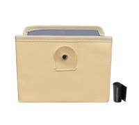 RYHHH Car Bin,Car Trash Can,Leather Car Trash Can,Hanging Car Bin,With a Roll Of Trash Bag,Multipurpose Trash Bin For Car/Suv/Truck/Minivan/Auto,For Garbage And Litter Storage And Collection (Beige)