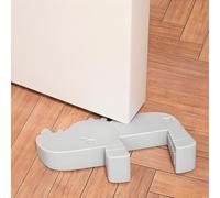 RYHHH Door Stops Indoors,Silicone Cute Door Stopper, Animal DoorStopper, Stoppers for Floor Anti-Skid, Finger Guards Door Stopper, for Home and Office, Durable, Preventing Accidents (1 Pcs/Grey)