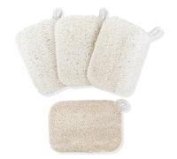 RYHHH Natural Sponges,Compostable Kitchen Sponge,Natural Loofah Dish Sponge,100% Biodegradable Washing Up Sponge,With Hanging String To Dry,Cleaning Sponge For Kitchen, Bathroom, Household, 4PCS