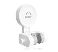 RYHHH Suction Shower Head Holder Replacement, Shower Head Holder Suction, Can Be Disassembled and Installed Repeatedly (Without Damaging The Wall), Self Adhesive, Plastic in White