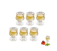 RYHMHA Butterfly Shot Glasses, 50ml/1.75 oz, Set of 6 - Perfect for Brandy, Cocktail, Whisky, Tequila and Sherry