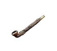 RYHMHA Tobacco pipe, Handmade Metal Smoking Pipe, Dual Purpose Pipe, Good Gift For Men (Carving of many animals)