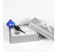 RYHMHA Wine Bottle Stopper, Gift Set Crystal Wine Bottle Stopper (Blue Rose)
