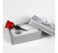 RYHMHA Wine Bottle Stopper, Gift Set Crystal Wine Bottle Stopper (Red Rose)