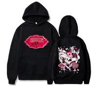 RYHRS Hazbin Hotel Hoodie Unisex, Collection Comfort Fit Animated Series Pullover (black4,XL)