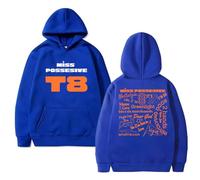 RYHRS Tate McRae Hoodie with So Close To What - TAT Logo Graphic Sweatshirt for Music Fans, Premium Blend Pullover (M,blue)