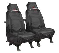 Ryino Workwear For L200 Warrior Pick Up Car Universal Front Black Seat Covers, Heavy Duty, Easy Clean & Fit, Waterproof, All Years, Driver + Passenger