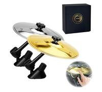RYIOYK2 Piece Set of Gold Silver - Car Cymbal Air Outlet - Car Mini Drum Hit Cymbals, Easy to Clip Music Accessory, Suitable for All Car Models, A Fun Gift for a Road Trip