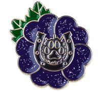 Ryjavk Purple Poppy Brooch Remembrance Day Pin, Remembering the Animals of War, Poppy Pin Badge With Horseshoes and Dog Paws