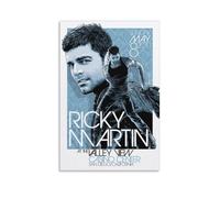 RYJFRYTRY Ricky Martin Art MusicFashion Poster Decorative Painting Canvas Wall Art Living Room Posters Bedroom PaintingLiving Room Illustration Poster12x18inch(30x45cm)