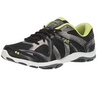Ryka Women's Influence Cross Trainer, Black/Sharp Green/Forge Grey/Metallic, 5 UK