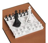 Rykamia Chess Pop Up Card, 6x7.5 Inches, Happy Birthday Husband Card, 3D Chess Card, Happy Anniversary Card For Husband, Retirement, Just Because, Card for Father, Son, Husband, Wife, Mom, Friend