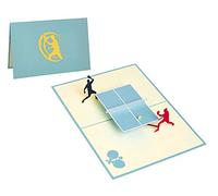 Rykamia Ping Pong Pop Up Card - Blank Table Tennis Gift for Birthday, Anniversary, Retirement, Thank You, Good Luck, Dad