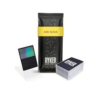 Ryker Card Sleeve Kit (Clear, 255 pcs) for Ark Nova - Premium Protective Sleeves with Textured Matte Back for Smooth Shuffle and Reinforced Edges