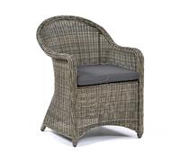 ryker outdoor rattan armchair in brown weave