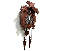 Rylai Vintage Wall Clock Handcrafted Wood Cuckoo Clock-N.DIM. 13x9.5 in