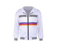 Ryland Grace Costume Project Cosplay Hail Mary Adults Ryland Grace White Hoodie Jacket Coat Halloween Mens Outfits, White, XL