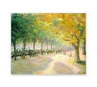 RYLJCZ Hyde Park- Camile Pisarro Prints- Famous Painting Reproductions- Vintage Wall Art Canvas Picture Home Decor 70x85cm(27.6x33.4in) Frameless