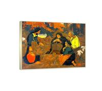 RYLJCZ Paul Sérusier Oil Paintings Reproduction- Les mangeurs de serpents- Vintage Landscape Art Print- Canvas Wall Art for Home and office Decorations 70x90cm(27.6x35.4in) ChampagneFrames