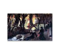 RYLJCZ Paul Sérusier Oil Paintings Reproduction- Vision prés du torrent- Vintage Landscape Art Print- Canvas Wall Art for Home and office Decorations 50x80cm(19.7x31.5in) Frameless