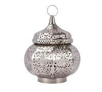 RYLLZ ESSENTIALS Silver Electric Aroma Diffuser | Metal Beautiful electroplated Night Lamp with 1 Bulbs Handcrafted Oil Burner
