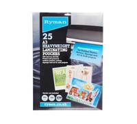 Ryman Laminating Pouches A3 250 Micron Pack of 25