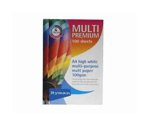 Ryman Multi Premium Copy Paper A4 100gsm 100 Sheets
