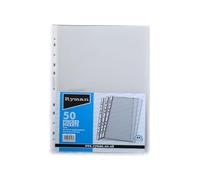 Ryman Punched Pockets A4 50 Micron Pack of 50