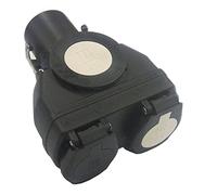 Ryme Automotive Adapter for Truck Plug 15 Pin 24V to 2X 7 Pin Sockets