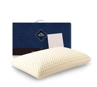 Rymic Talalay 100% Natural Premium Latex Pillow, Helps Relieve Pressure, No Memory Foam Chemicals, Perfect Package Best Gift with Removable Tencel Cover (Soft, King(33.5"×15.7"×5.9"))