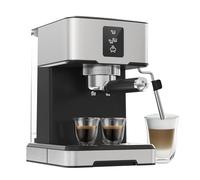 Rymic UltraFast 15-Second RapidStart Espresso Machine | 20Bar Pro Pressure & 3-Touch Smart Controls | Compact 27cm for Small Kitchens | Makes Lattes, Cappuccinos & Americanos (Silver, 1.5L)