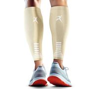 Rymora Calf Compression Sleeves for Men & Women (Ideal for Sports, Running, Shin Splints & More) (One Pair) (Light Nude) (Extra Small) [XS]