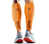 Rymora Calf Compression Sleeves for Men & Women (Ideal for Sports, Running, Shin Splints & More) (One Pair) (Orange) (Small) [S]