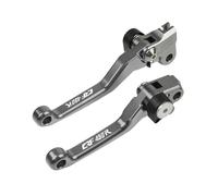 RYMZBE for Honda CRF450R 2002-2003 CNC Pivot Brake Clutch Lever Motorcycle Off-Road Parts Brake Lever Set(Grey)