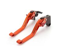 RYMZBE for Kawasaki Ninja 250 300 400 2018-2019 Motorcycle Parts CNC Aluminum Brake Lever Clutch Handlebar Grip Set(Orange)